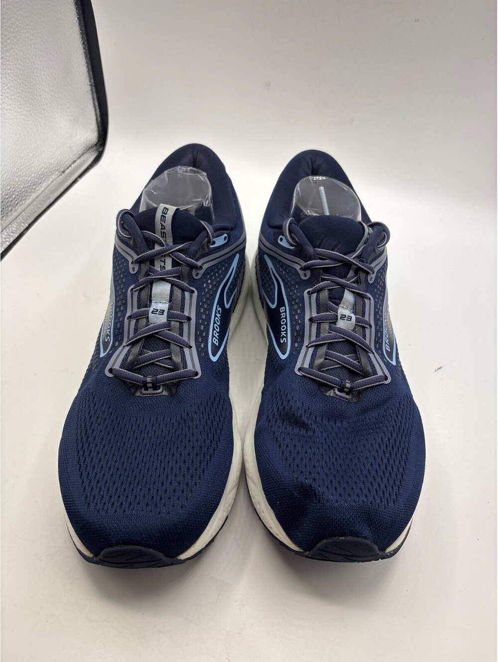 Brooks Beast GTS 23 Navy Running Shoes 1104011D495 Mens Size 14 NO INSOLES - Picture 2 of 10
